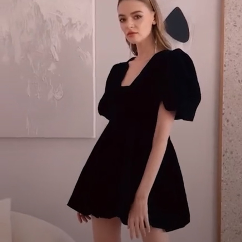 Par Violet National Anthem Black Mini Dress size XS rare